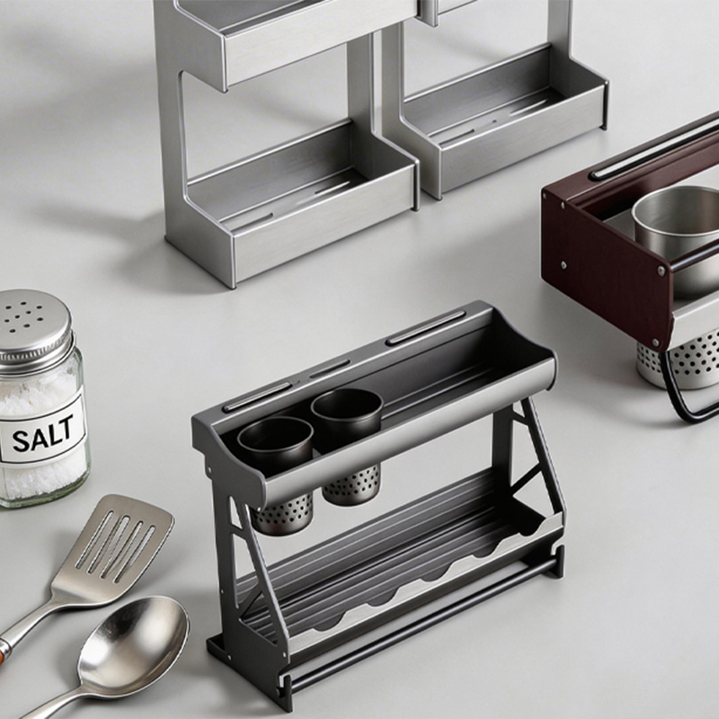 What are some common kitchen and bathroom accessories?